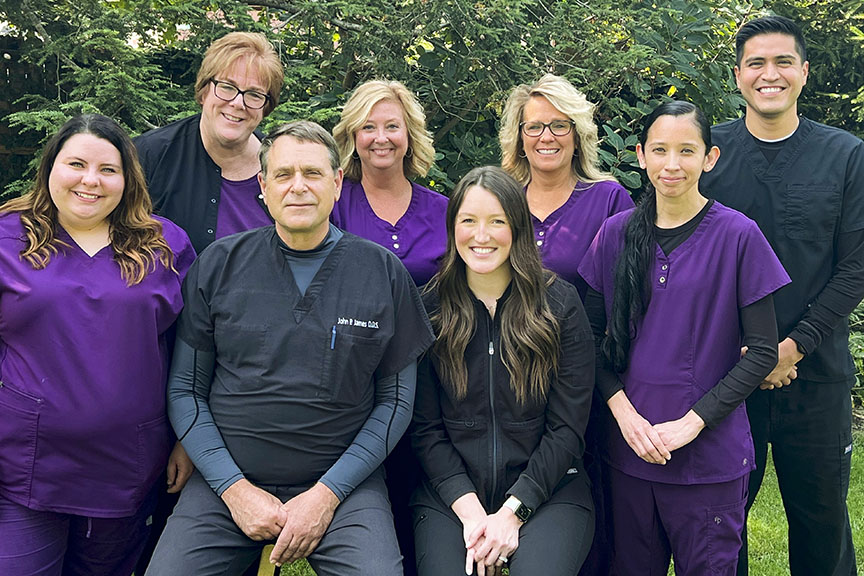 Dr. Sydney VanArsdel with Dr. John James and Klondike Dental Care Staff